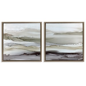 Stupell Industries Abstract Watercolor Wave Interpetation, 18" x 18" - 1 of 4