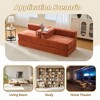 NicBex Modern Folding Chenille Futon Sofa Bed with Sleeping Mattress & Pillows,Convertible Floor Sleeper Couch for Living Room,Apartment - 3 of 4