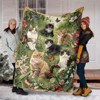 Adorable Shih Tzu Print Pattern Mother Youngsters Four Seasons Car Nap Blanket Flannel Blanket, Christmas Gift. - 4 of 4