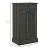 Resenkos Storage Cabinet,Kitchen Tilt Out Trash Bin Cabinet Free Standing Storage Cabinet with Drawer, Charcoal Gray - 2 of 4