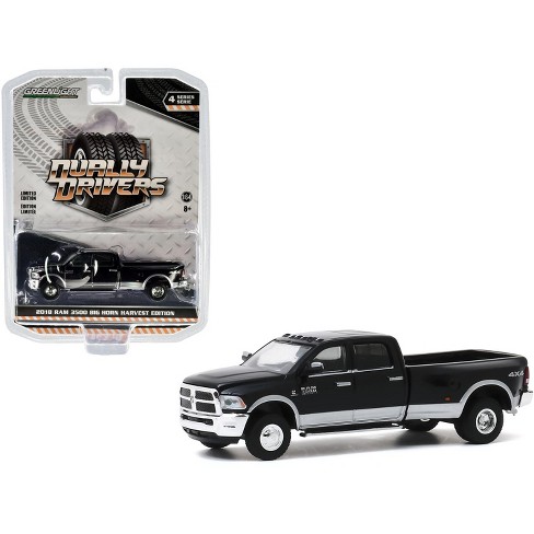 2018 Ram 3500 Big Horn Dually Pickup Truck Harvest Edition Black And Bright Silver Dually Drivers Series 4 1 64 Diecast Model Car By Greenlight Target