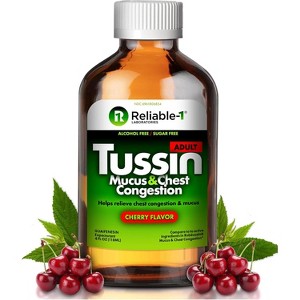Tussin Mucus & Chest Congestion Cherry Syrup 4Oz - 1 of 4