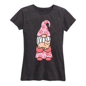 Women's - Instant Message - Cat Gnome Short Sleeve Graphic T-Shirt - 1 of 4