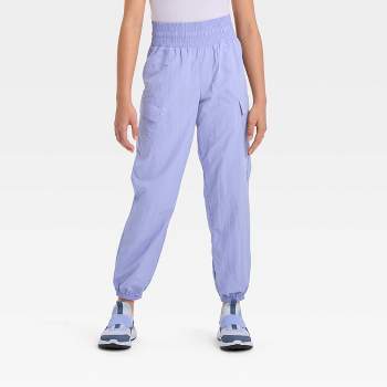 Girls' Lined Woven Joggers - All In Motion™ Purple Xs : Target