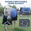 Docred Winter Horse Blanket,1200D Waterproof Poly Breathable Warmth,Durable Tear-Resistant Thick with Snuggit 220G Filling Horse Turnout Blanket - 3 of 4
