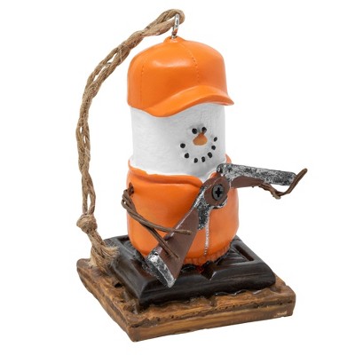 Ganz S'mores Snowman Hunter Resin Christmas Ornament