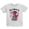 The Juniper Shop Red, White and Rawr Youth Short Sleeve Tee - M - Heather Grey - 2 of 4