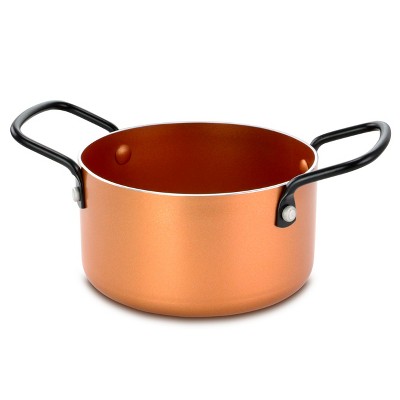 Gibson Home Cairo Sunset 1.4 Qt. Mini Aluminum Open Dutch Oven in Copper