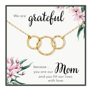 HOPE LOVE SHINE Mom of 2 Kids Necklace – Birthday Mothers Day Gifts from Two Children Daughters Sons Siblings - 1 of 4