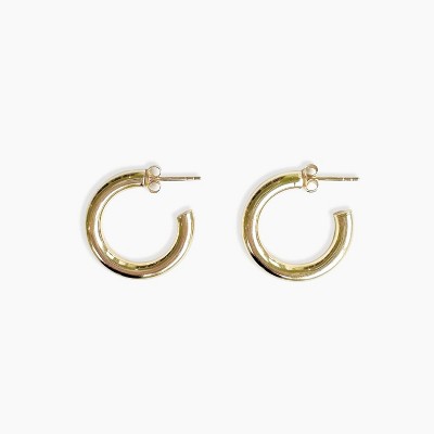 sanctuaire Hoop Earrings 14K Solid Gold