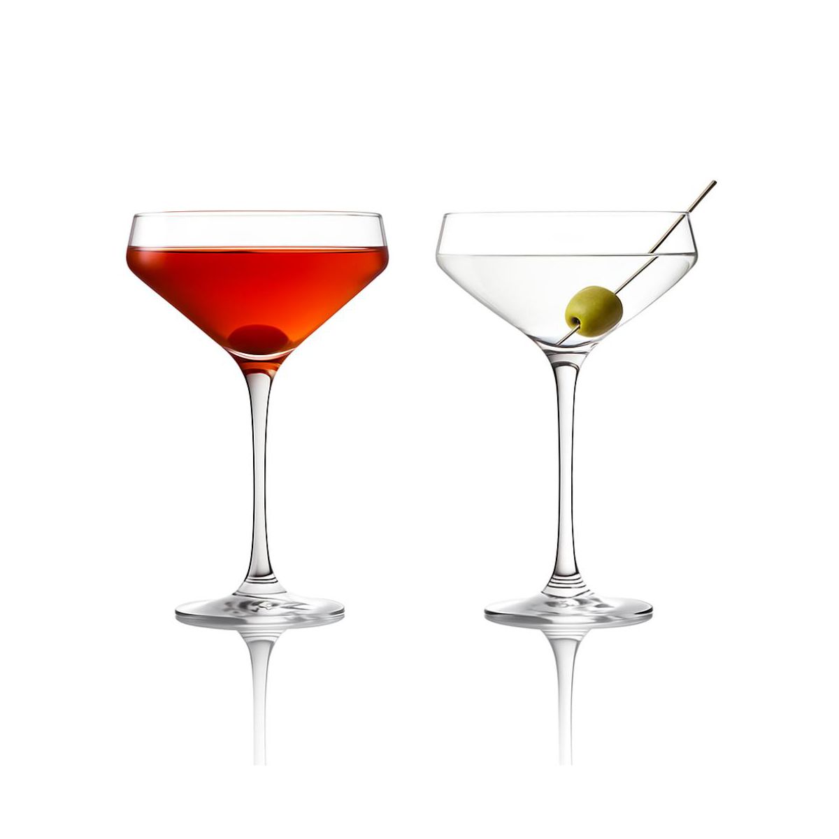 LEMONSODA Nick And Nora 6oz Martini Glass - 2 Piece Set