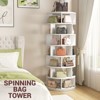 Aheaplus 7-Tier Shoe Rack, 28-32 Pair Rotating Shoe Rack Tower - 2 of 4