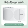 Nelko Set of 2 50x50mm Transparent Label Paper Rolls - 2 of 4