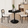 KIGFTSOD Modern Hexagonal Coffee Table with MDF Table Top, Metal Base, for Dining Room, Kitchen, Living Room - 2 of 4