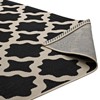 Modway Cerelia 5x8 Moroccan Trellis Rug – Indoor/Outdoor Black and Beige Low-Pile Area Rug - 4 of 4