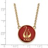 Black Bow Jewelry 14k Yellow Gold Plated Sterling Silver Alpha Chi Omega Greek Life Necklace 18 Inch - 3 of 4