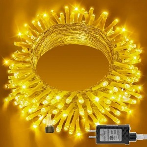 Ollny 120 LED Warm White Connectable String Lights (Clear Cable, Plug in, 8 Modes) - 1 of 4