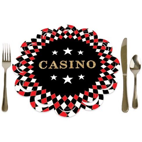 Red and Black Casino Foil Casino Theme Party Decorations Las Vegas