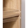 ORRD Mid-Century Rattan Storage Cabinet - Open & Adjustable Shelves, Living/Dining - 4 of 4