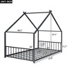 Twin/Full Size Metal House Bed 4N - ModernLuxe - image 3 of 4