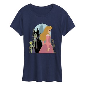 Women's - Disney Princess - Malifecent And Sleeping Beauty Short Sleeve Graphic T-Shirt - 1 of 4