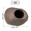 Unique Bargains Resin Aquarium Hideaway Rock Cave Fish Tank Decoration Brown 3.35''x2.76''x2.52'' - 4 of 4