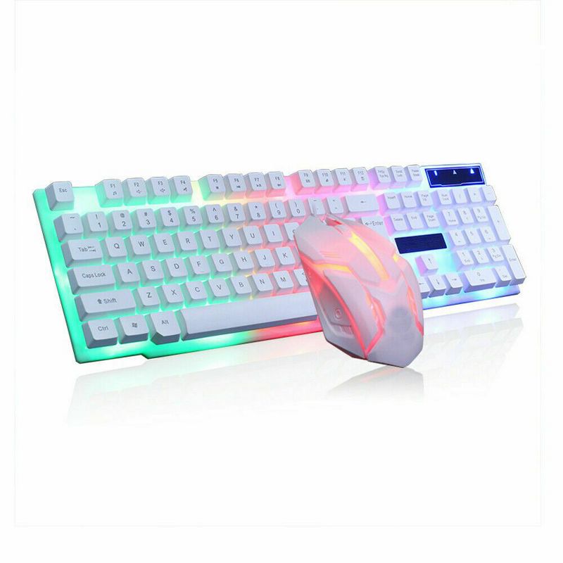 SANOXY Rainbow Gaming Keyboard and Mouse Mechanical Feel Led Light Backlit, 1 of 5