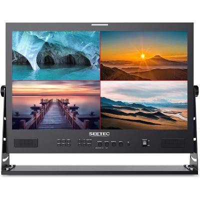 SEETEC 21.5 inch Multi Camera Broadcast Production Monitor with 4 x SDI Input and Output HDMI LUT Waveform HDR Full HD 1920x1080