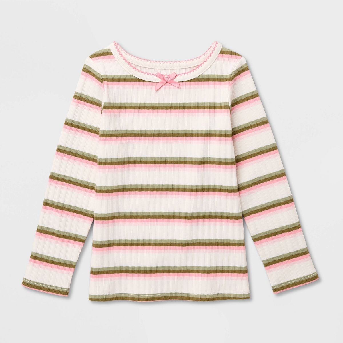 Toddler Girls' Ribbed Long Sleeve T-Shirt - Cat & Jack™ - thumbnail 5