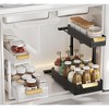 Under Sink Organizer, 2 Packs 2 Tier Under Sink Organizers and Storage, Slide Out Pull Out Cabinet Organizer Shelf - 4 of 4