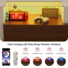 Modern LED TV Stands with Storage Entertainment Center - 3 of 4