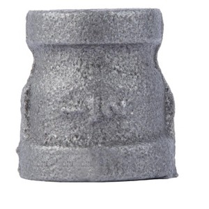 Pipe Decor 1/2 in. x 3/8 in. Black Reducing Coupling - 1 of 4