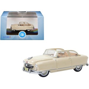 1950 Nash Rambler Custom Landau Convertible (Open) Champagne Ivory 1/87 (HO) Scale Diecast Model Car by Oxford Diecast - 1 of 4