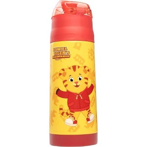 Daniel Tiger 13oz Insulated Water Bottle w Latching Lid- Spill Proof & BPA-Free, Keeps Drinks Colder, Fits in Lunch Boxes, Fun for School - 1 of 4