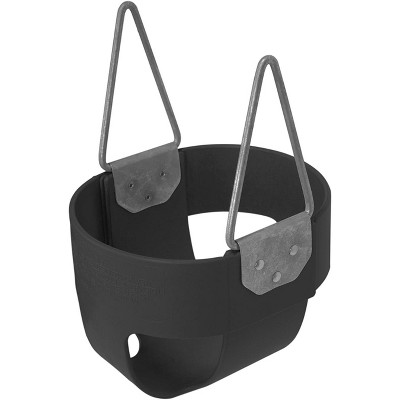 American Swing Products Jensen S-100 Commercial Tot Full Bucket Rubber Seat - Black with Insert