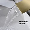 ChicFurnit Bathroom Sink Faucet Wall Mount Widespread Design for Modern Vanity Sink, Gold, 12.4"*10.3"*5.1" - 4 of 4