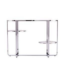 Malissa Mirrored Console Table With Storage Silver Aiden Lane Target