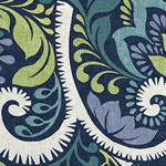 sapphire aurora blue damask