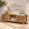 Plank+Beam Mid Century Modern Solid Wood TV Stand with 2 Doors - 2 of 4
