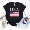 Simply Sage Market USA Flag Solid Short Sleeve Tee - 3 of 4