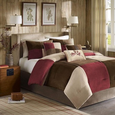 7Pcs Comforter Set, Cozy Bedding Set, Polyester Bed Comforter