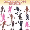 ArtCreativity Bulk Flexible Sensory Bending Poo Figure Toys (Set of 12) - 3 of 4