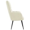 vidaXL Relaxing Chair Light grey Velvet (100% polyester), steel Standard - White Without footrest - 4 of 4