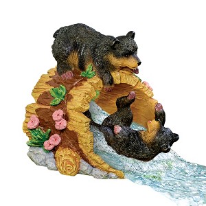 Collections Etc Bears at Play Gutter Downspout Drain Extension 6.75 X 8 X 7.75 Brown - 1 of 2