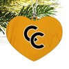 Colorado College Secondary Logo Heart Love Wood Christmas Tree Holiday Ornament - 2 of 3