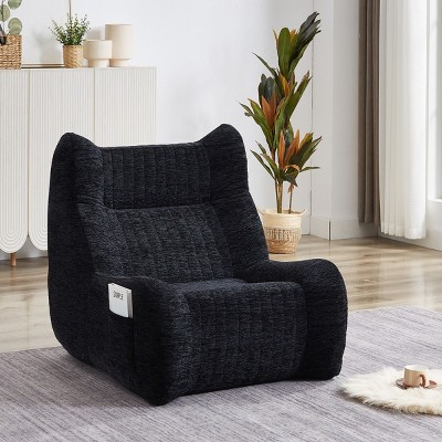 Oversized Bean Bag Chair for Adults with Armrests,Comfy Floor Lounge Sofa,Modern Accent Seating for Bedroom,Living Room-The Pop Home