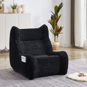 Oversized Bean Bag Chair for Adults with Armrests,Comfy Floor Lounge Sofa,Modern Accent Seating for Bedroom,Living Room-The Pop Home - 1 of 4