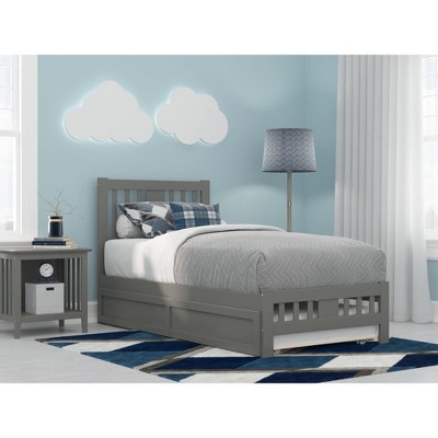 AFI Furnishings Tahoe Platform Bed T with Footboard & T Trundle AG