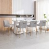 SEYNAR Modern Velvet 37'' H Metal Leg Counter or Bar Stools Set of 4 - 2 of 4