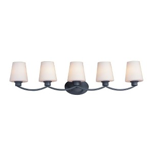 Maxim Lighting Shelter 5 - Light Vanity in  Black - 1 of 4